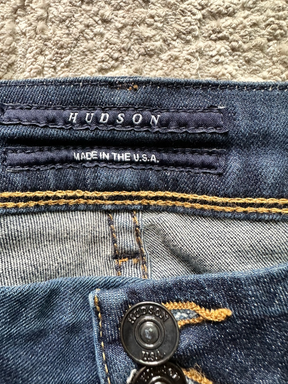 Hudson Jeans Modified Flap Pocket Denim Shorts Made in USA size 29 - Picture 8 of 10